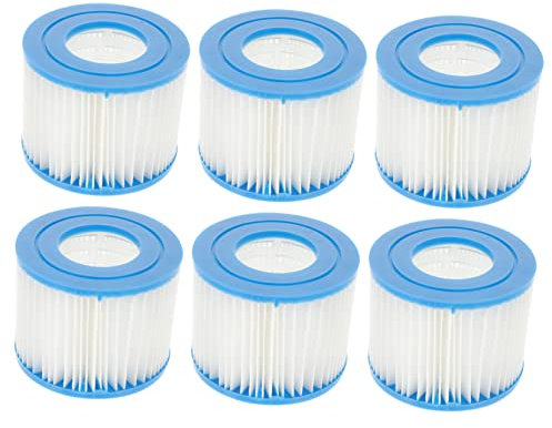 CIYODO 6 Stück Poolfilter Vi Austauschfilter Für/Langlebig & Leicht Zu Wechseln Ideal Für Schwimmbadreinigung