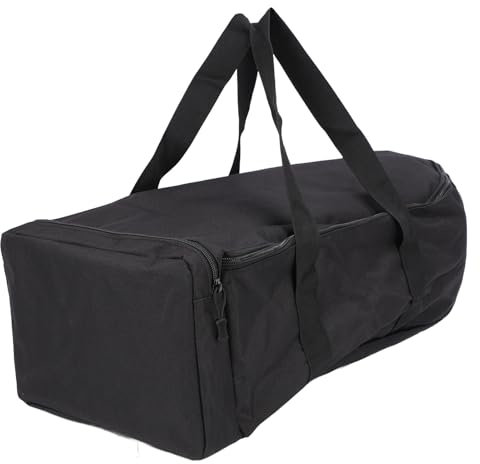 Reißfeste, Wasserdichte Aufbewahrungstasche für Angelköder, Boote, Tragbar, mit Griff, Doppelreißverschluss, 60 X 30 X 20 Cm, für Kleine Gegenstände (BLACK)