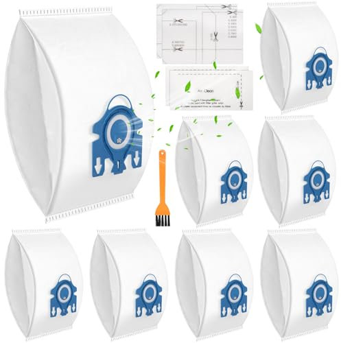 ROELLY 6 Staubsaugerbeutel für Miele GN HyClean 3D Efficiency Staubsauger | Passend für Complete C2/C3,Classic C1,S2,S5,S8 Serien,Zubehör und Staubsaugerteile