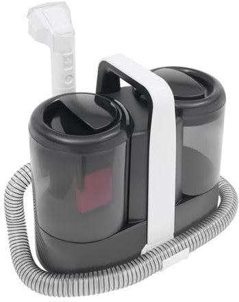 Tvättdammsugare mattrengörare, 600 W 1,5 l vattentank våtdammsugare klädselrengöring med 2 borstar, fläckrengöring för matta soffa klädsel 32,6 x 17,3 x 30,6 cm