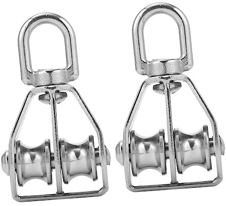 Gatuida 2stücke Umlenkrolle Doppelschwenkrollen Für Schweren Einsatz Robuste Transportzubehör Für Und Außenanwendungen