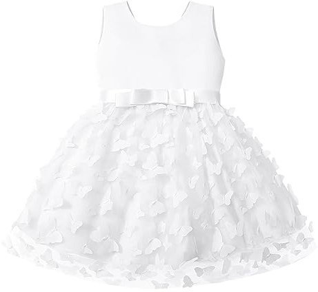 Generisch Baby Mädchen Prinzessin Kleid Blumenmädchenkleid Taufkleid Kleinkinder Schmetterling Festlich Festkleid Hochzeit Prinzessin Tüllkleid Abendkleid