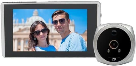 Spioncino digitale da 4,5 pollici 1080P, telecamera for videocitofono con sensore di movimento PIR, visione notturna, smart home(With 32G Card)
