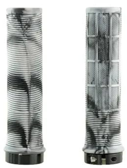 Puasny Integrierte Fahrradlenkergriffe Lock-on rutschfeste MTB-Manschetten Fahrradteil,Schwarz Weiß,3x13cm