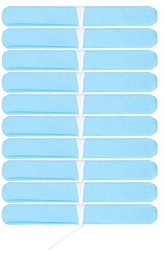 kaisudiAP 10 pezzi di fiore palla di carta pompom pompon decorazione di pareti fatte a mano pieghevole (Cielo blu)