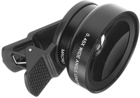 POPETPOP Lente para Móvil Gran y Macro Clip Duradero Óptico Multilayer para Fotos HD Detalladas Smartphones