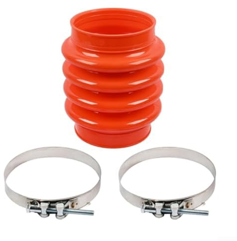 Guaina a soffietto di ricambio con 2 morsetti modello 4451611 per manicotto tubo corrugato Multiquip MT70 MT75 MT85 progettato per manutenzione attrezzature
