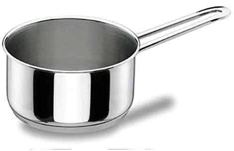 LACOR 90216 - Cazo Recto Gourmet 16cm Acero Inoxidable - Cocina Profesional | En acero inoxidable, para salsas, leche y raciones pequeñas; ideal para cocina profesional y uso diario en casa
