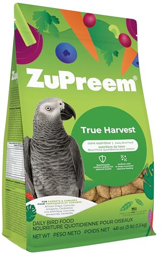 ZuPreem Natural With Added Vitamins, Minerals, Amino Acids Medium/Large Bird Food,3 Lb.