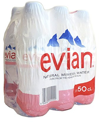 Evian Still Mineral Water 6 x 500ml