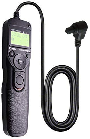 Foto&Tech Wired Remote Shutter Release Control RS-80N3 Replacement 3-Pin Connection for Canon EOS 5D Mark IV/5DS/5DR/7D II/1D X, II/1DS II, III, III/1DC/1DX/D60/5D II, III/7D
