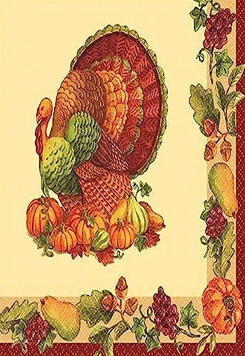 Joyful Thanksgiving Multicolored Paper Luncheon Napkins, 125 Ct. | Party Tableware