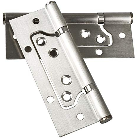 Schönes Leben* 4 Stück Türband Scharnier Fenster Schrank Scharniere Steckverbinder Aufschraubband Edelstahl rostfrei kugelgelagert mit Edelstahlschrauben Materialstärke 3,2 mm (Edelstahl Scharnier)