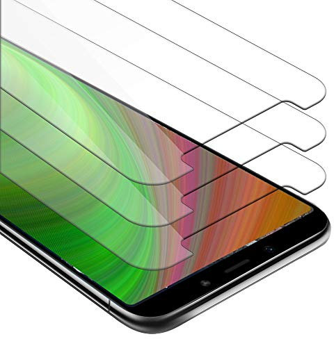 Cadorabo 3x Vidrio templado compatible con Xiaomi Mi A2 / 6X en TRANSPARENCIA ELEVADA - Paquete de 3 Vidrio protector de pantalla (Tempered) en dureza 9H con compatibilidad touch 3D