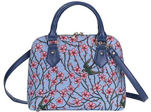 Signare Gobelin-Handtaschen, Schultertasche und Crossbody-Taschen für Damen, mit Tiermotiven, Blossom and Swallow, One Size