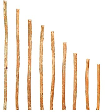 Staketribbor av hasselnöt • Staketbrädor 7–9 cm x 150 cm för självbyggande av trästaket, staket eller kastanjestaket