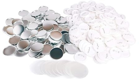 Pellicola per Bottoni Badge, Resistente e Pellicola per Badge da 200 Fogli Multiuso per Artigianato (50 MM)