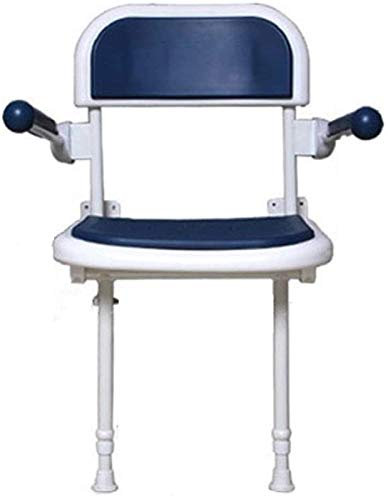 Duschsitz Duschhocker Duschstuhl Badezimmer Klapphocker für ältere Menschen Duschhocker mit Beinen und Armlehnen Wandbank