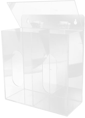 Glove Storage Box Facemask Mask Organizer Wall Gloves Dispenser Glove Dispenser Holder Wall Mask Holder Glove Dispenser Wall Mount Distribution Box Acrylic Wall-mounted