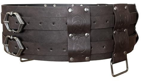Mittelalterlicher Gürtel Verstellbare Länge Metallschnalle Taillengürtel Jeans Kleider Rock Dekore Western PU Gürtel