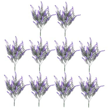 Yardenfun 10stücke Künstliche Lavendelpflanzen Lebensechte Pflanzen Für Raumgestaltung Home Decor Und -projekte Für Hochzeiten Und