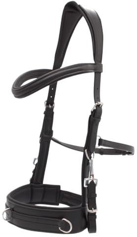 PFIFF 103115 Kappzaum Anatomic Soft-Shape, anatomisch, gepolstert, Schwarz, Full