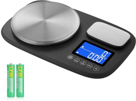 Lhdfyqt Bilancia a Doppia Piattaforma, Bilancia Digitale per Alimenti, Bilancia di Precisione, Bilancia Cucina Digitale, Funzione di Accumulo, per Oggetti Piccoli, Alimenti, Panificazione