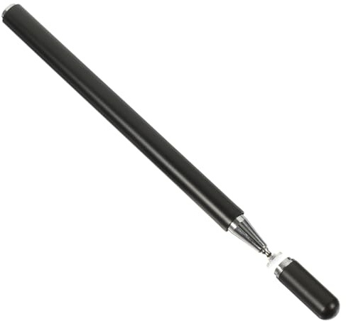 Tablet Stylus Pen Black Metal Capacitive Touch Screen Writing | School Season Decor, Soft Disc Tip, Natural Drawing, Prevents Scratching, Phone Tablet Use