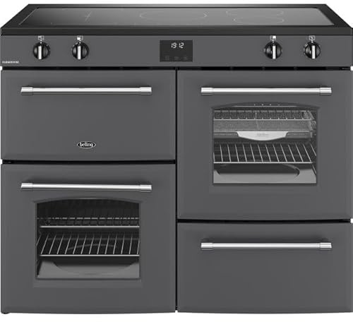 Belling Farmhouse 110Ei 110cm wide Electric Range Cooker with Induction Hob - Anthracite - A/A Rated