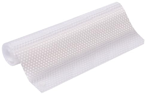 Rosenstein & Söhne Antirutschpad: Schubladen-Antirutschmatte, lebensmittelecht, 30 x 150 cm, transparent (Kühlschrank-Regalunterlagen, Schubladenmatte Antirutschmatte, Schublade)