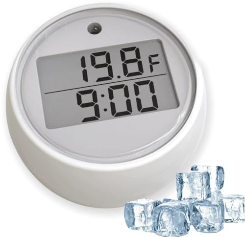 CUOFOL Digital Solar Floating Pool & Spa Thermometer with Timer, High Accuracy, Waterproof, Reusable, Solar Powered