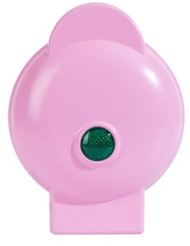 Jooehyer Mini Gofrera EléCtrica Antiadherente de 4,5 Pulgadas, SáNdwich de DiseñO Compacto, Huevos, Enchufe de la UE Rosa FáCil de Limpiar