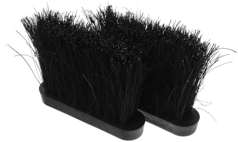 LABRIMP 2pièces Brosse De Rechange pour Cheminée Tête Compacte PP Et Sisal Et Ergonomique pour Nettoyage Poussière Et Cendres Au Foyer