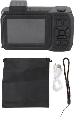 PODSJD Cámara Underwater Camera 4K 65MP Sumergible 33FT con Doble Pantalla, estabilizador y batería 2500mAh - Vídeos Deportivos en Haute Calidad para Snorkel y Aventuras acuáticas (Negro)