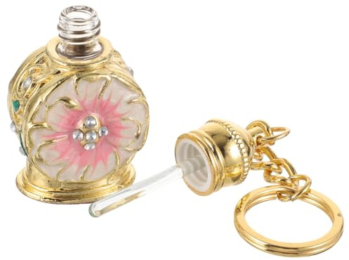CLISPEED Nachfüllbare Vintage Parfümflasche Retro Mini Duftflakon aus Tragbarer Leerer Flakon für Parfüm Ätherische Öle und Reise Eleganter Nachfüllbehälter für Persönliche Düfte
