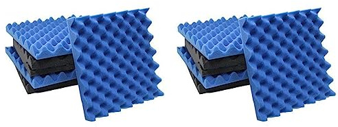 Remingtape 12 Pack Charcoal Egg Crate Foam Acoustic Tiles Soundproofing Foam Panels Sound Insulation Soundproof Foam Padding