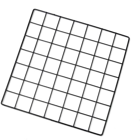 GALPADA Marco de Fotos Colgante de Hierro Negro 35x35cm Rejilla Metálica para Decoración de Paredes Práctico y Conveniente en Dormitorio o Cafetería