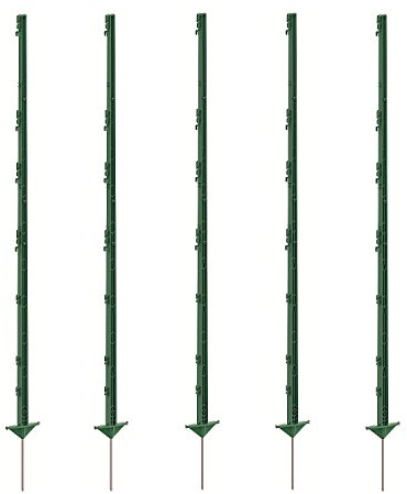 Growi Weidezaunpfahl Kunststoff 156 cm grün 40 Stück