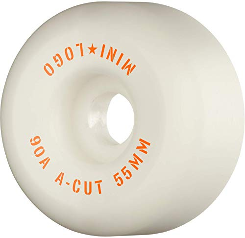Roue de Skateboard Hybrid A-Cut II 90A, 55mm, Blanc, Jeu de 4