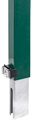 Alberts 672690 Elevación del cercado Erhard, Para la elevación sencilla de un cercado existente con paneles de varilla doble, Verde, Altura 800 mm, Para postes 60 x 40 mm