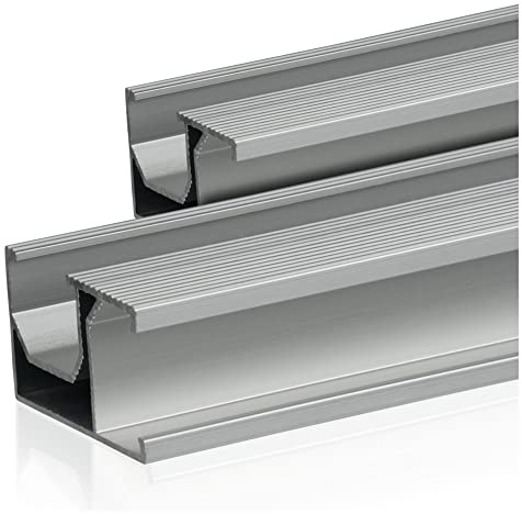 Zelsius Universal Aluminium Montageschiene 150 cm für Solaranlagen | 2 Stück | Aluprofil, Systemprofil, Befestigungsschiene | PV-Modul Montageset, Montagesystem, Aluminiumprofil, Montageprofil