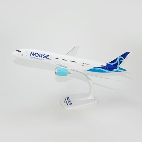 AeroClix Model Airplane Norse Atlantic Boeing 787-9 LN-FND 1/200 Scale Model Aircraft, perfect for display, 31.5cm length, comes with a stand