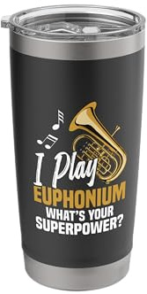 Euphonium Player Spit happnes Marching Band Euphoniumist Stainless Steel Insulated Tumbler