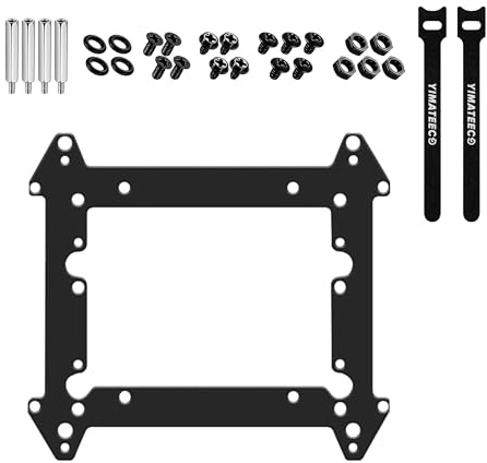 YIMATEECO 12 cm fläktfäste SSD3.5 tum mekanisk hårddisk svart metallmonteringsfäste flera lager stapling extern ställning
