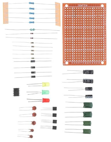 Ciieeo Electronics Starter Kit Breadboard Cable Kit for Beginners Wire Set and Components for Diy Circuit Building