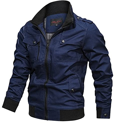 Treillis Militaire Homme - Détente Légère Veste de Travail Bomber Veste de Sport Fine Anti-Vent