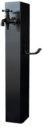 Colonne d'eau de Jardin avec Robinet, Colonne D'eau Extérieure en Acier Inoxydable, Colonne d'eau De Jardin Extérieure, Fontaine Extérieure de Jardin