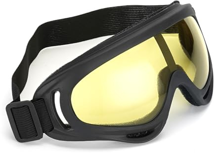Hattba Professional Windproof UV400 Goggles Glasses For Skiing Cycling Motorcycle Outdoor Sports With Adjustable Strap Motorcycle Cycling Glasses