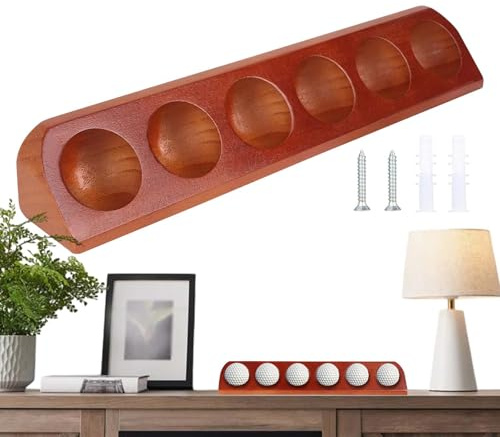 Golfball-Vitrine | Holz-Golfball-Präsentationsständer, Aufbewahrungsständer für Club-Sammlung, Zuhause, Wohnzimmer, Wand, Schreibtisch-Organisation