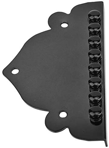 aqxreight Mandolin Tailpiece Black Essential 8 String Accessory Premium Material Replacement for Musical Instruments
